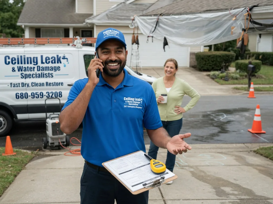 Ceiling Leak Cleanup Edgerton, WY FAQs